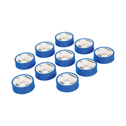Silverline-White PTFE Thread Seal Tape 10pk