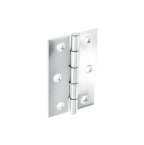 Securit-Steel Butt Hinges Polished Chrome Plated (Pair)