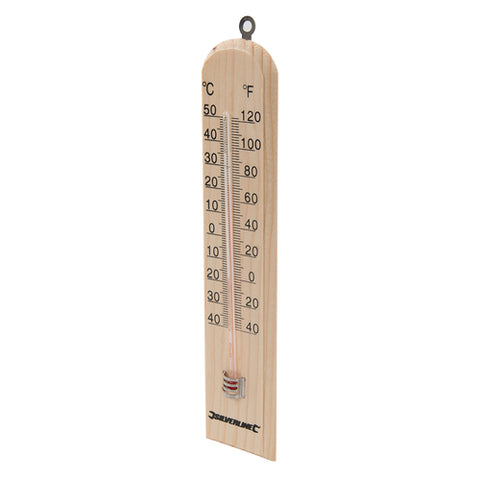 Silverline-Wooden Thermometer