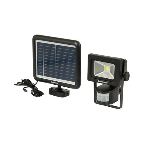 Silverline-COB LED Solar-Powered PIR Floodlight