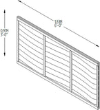 Sid Telfers  Over Lap Fence Panel 6ft x 3ft, 6ft x 4ft, 6ft x 5ft, 6ft x 6ft - sidtelfers diy & timber