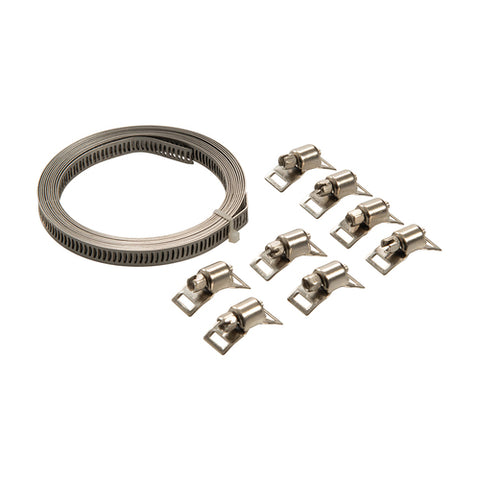 Plumbob-Cut-To-Size Stainless Steel Hose Clamp Set 9pce