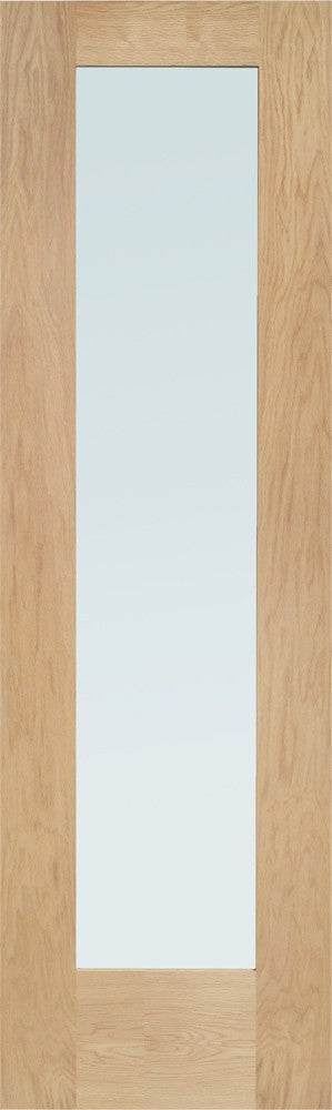 Pattern 10 Double Glazed External Oak Door (Dowelled) Side Light with Obscure Glass -1981 x 584 x 44mm (23")