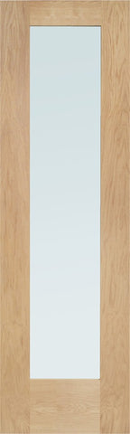 Pattern 10 Double Glazed External Oak Door (Dowelled) Side Light with Obscure Glass -1981 x 584 x 44mm (23")