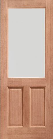 2XG Double Glazed External Hardwood Door (Dowelled) Clear Glass - sidtelfers diy & timber