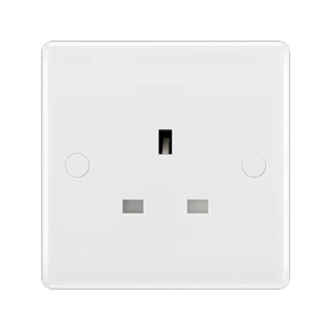 British General 800 Series 13A White Unswitched Socket 1 Gang 823