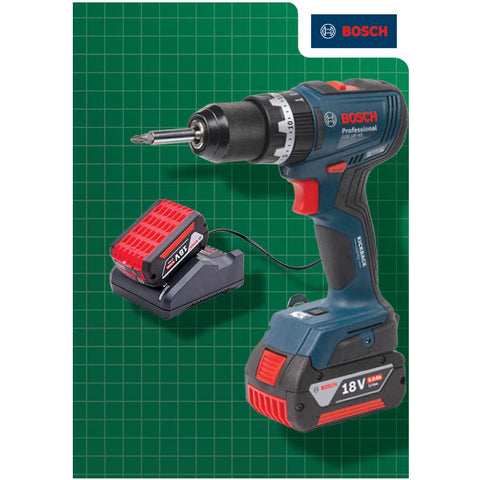 Bosch 18V Combi Drill With 2 x 5.0Ah Li-ion Batteries XMS25COMBIB