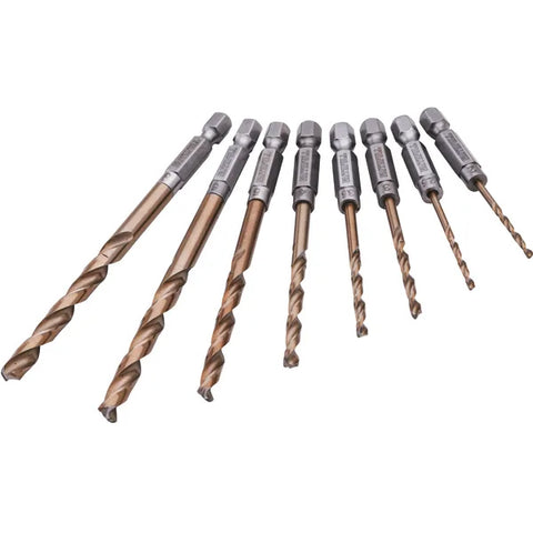 Faithfull Quick Change Impact Driver Drill Bit Set XMS25DRILL8