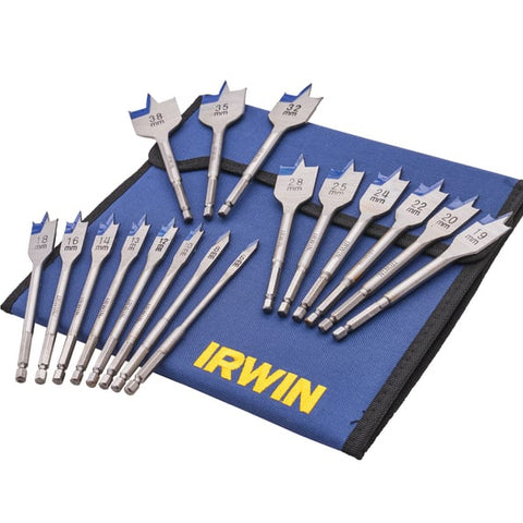Irwin 17 Piece Flat Wood Bit Set XMS25FLATBIT