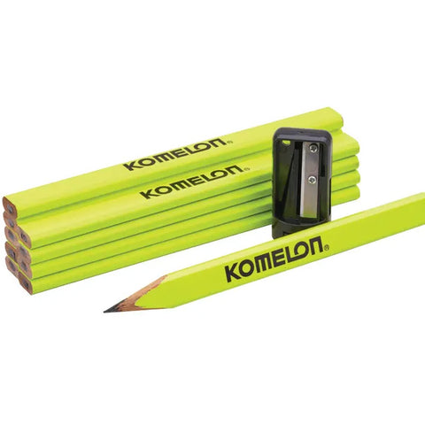 Komelon Carpenters Pencils & Sharpener Set XMS25PENCILS