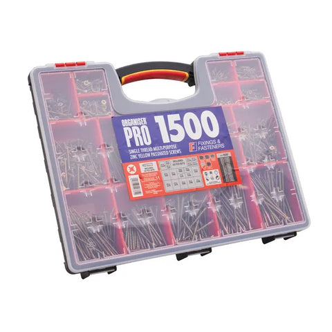 Forgefix 1500 Piece Multi-Purpose Screw Organiser XMS25SCREWS
