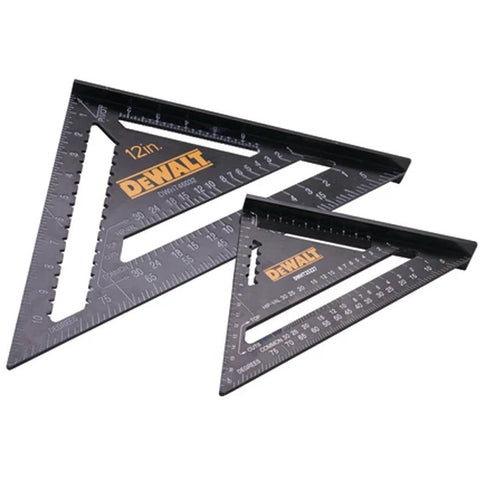 DeWalt 175mm (7in) & 300mm (12in) Rafter Square Twin Pack XMS25SQTWIN