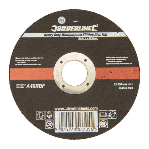 Silverline-Heavy Duty Multipurpose Slitting Disc Flat