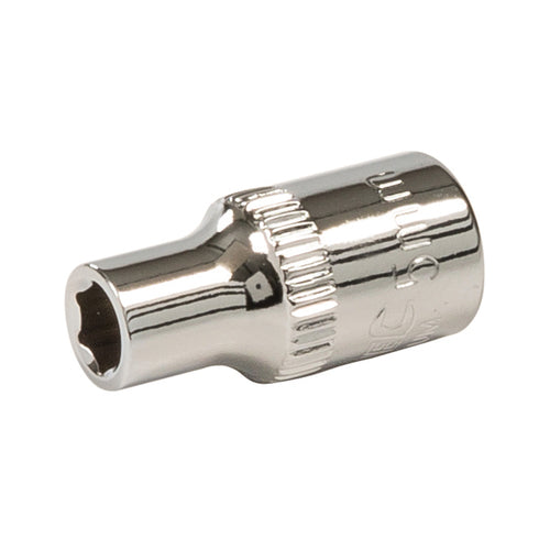 Silverline-Socket 1/4" Drive 6pt Metric