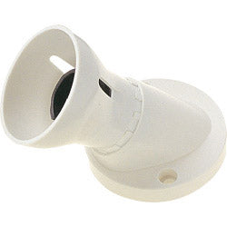 Dencon-BC Angle HO Skirt White, 3 Terminals T1 Batten Lampholder