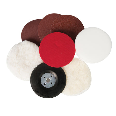 Silverline-Sanding & Polishing Kit 8pce