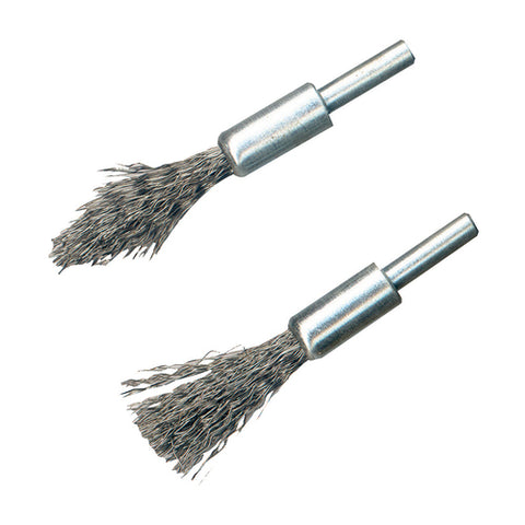 Silverline-Steel De-Carb Brush Set 2pk