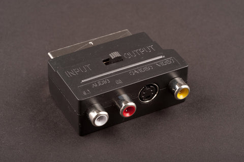 Dencon-21 Pin Scart to 3 Phono Sockets Adaptor