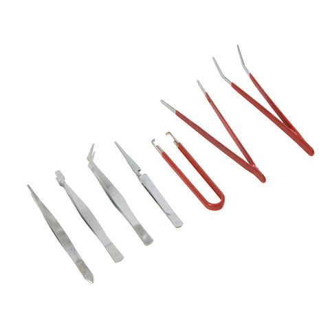 Silverline-Tweezer Set 7pce