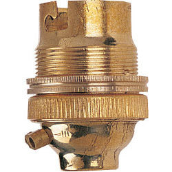 Dencon-BC Brass 1/2" Lampholder with Earth