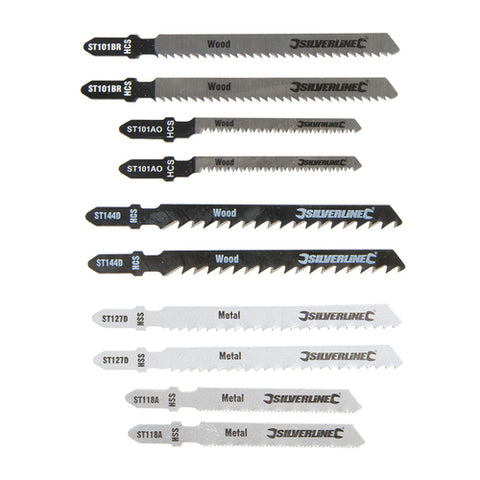 Silverline-Jigsaw Blade Set 10pce