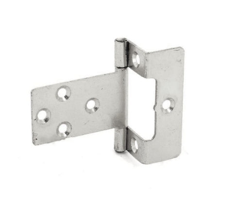 Securit-Flush Hinges 5/8" Cranked Zinc Plated (Pair)