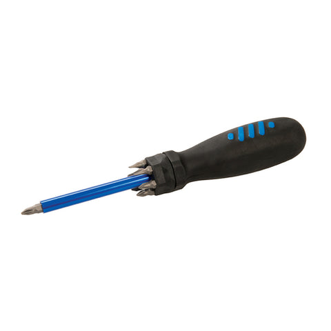 Silverline-Multi-Bit Screwdriver with Telescopic Pick-Up Magnet
