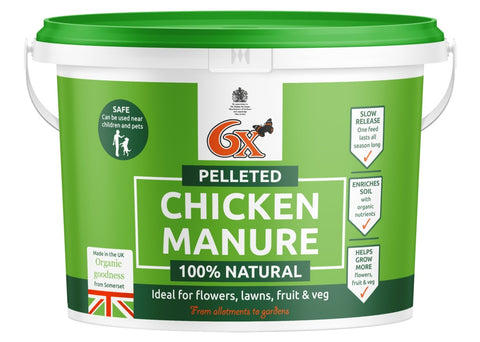 Vitax-6x Odourless Pelleted Chicken Fertiliser