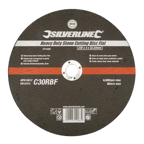 Silverline-Heavy Duty Stone Cutting Disc Flat