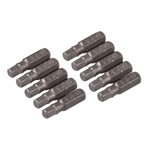 Silverline-Hex Cr-V Screwdriver Bits 10pk