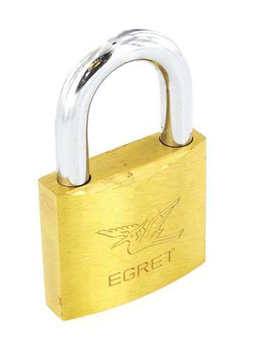 Securit-Keyed Alike Padlock Brass Pk 4