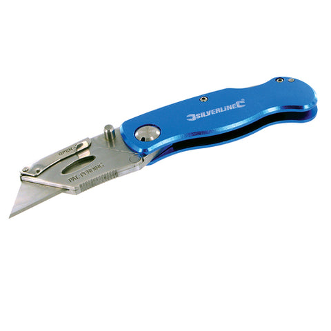 Silverline-Lock Knife & 10 Blades