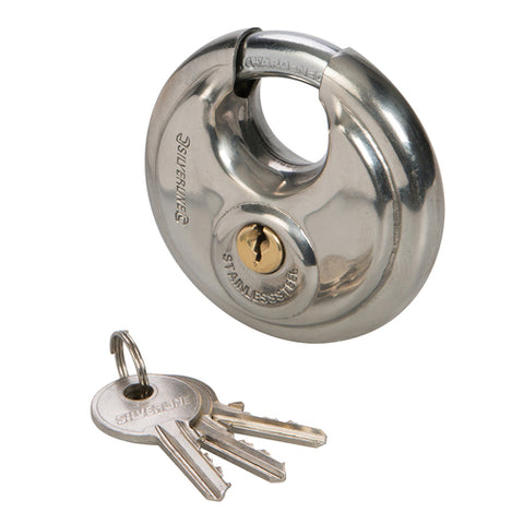 Silverline-Stainless Steel Disc Padlock
