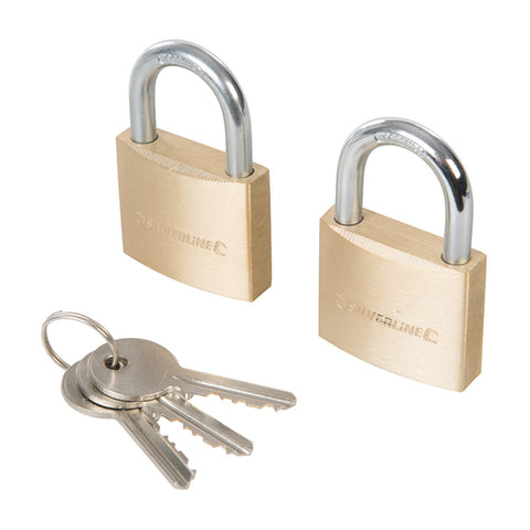Silverline-Keyed Alike Padlocks 2pk