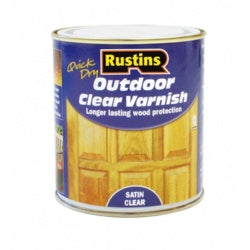 Rustins-Quick Dry Outdoor Clear Varnish Satin