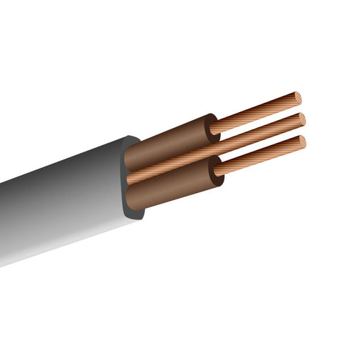 Dencon-Flat Twin & Earth - Harmonised Colours - 1.50mm2 Double Brown