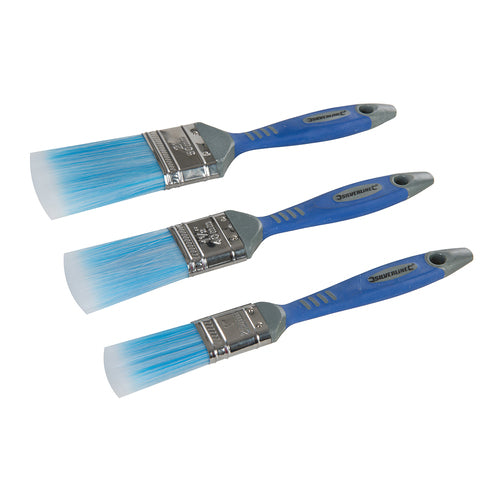 Silverline-No-Loss Synthetic Paint Brush Set 3pce