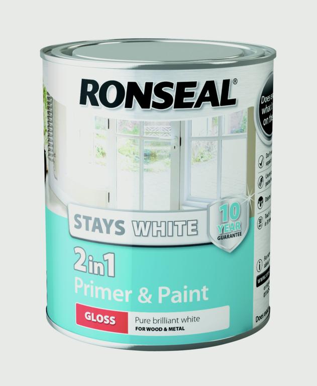 Ronseal-Stay White 2in1 Primer & Paint