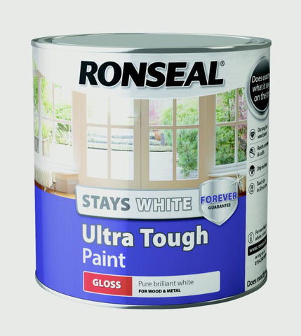 Ronseal-Stays White Ultra Tough Paint