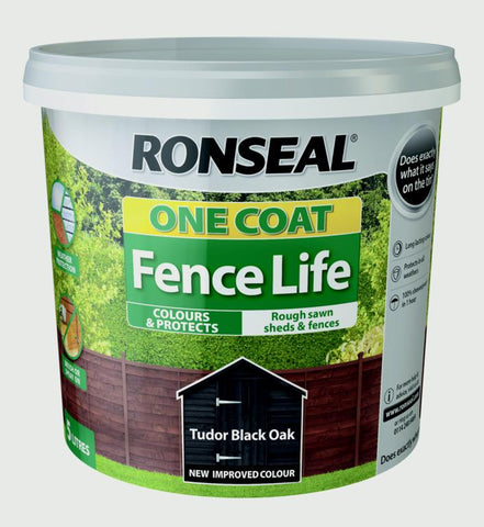 Ronseal One Coat Fence Life Matt Shed & Fence Treatment  5L