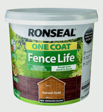 Ronseal One Coat Fence Life Matt Shed & Fence Treatment  5L