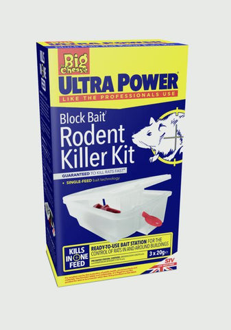 The Big Cheese-Ultra Power Block Bait Rodent Killer Kit - sidtelfers diy & timber