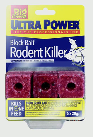 The Big Cheese-Ultra Power Block Bait Rat Killer² Station Refills - sidtelfers diy & timber