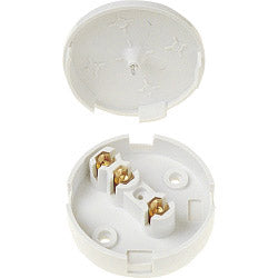 Dencon-30A, 3 Terminal Junction Box with Selective Entries, White