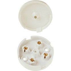 Dencon-5A, 4 Terminal Junction Box with Selective Entries,White