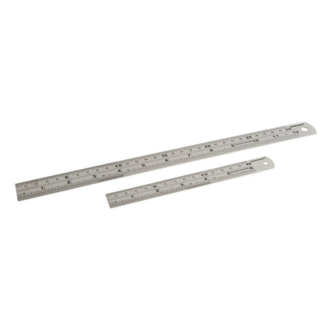 Silverline-Stainless Steel Rule Set 2pce
