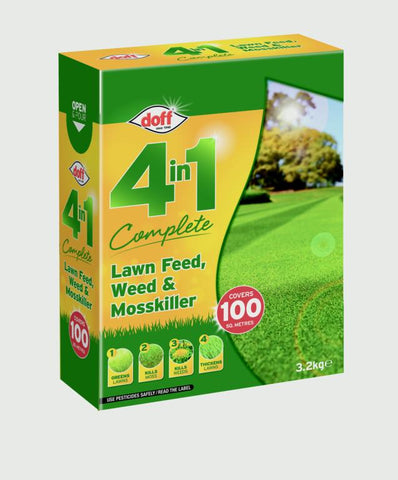 Doff-4 In 1 Complete Lawn Feed, Weed & Mosskiller