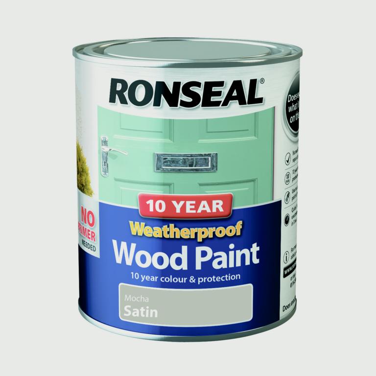Ronseal-10 Year Weatherproof Satin Wood Paint
