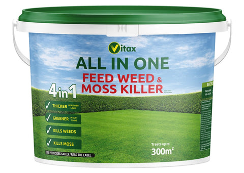 Vitax-All In One Feed Weed & Moss Killer Tub
