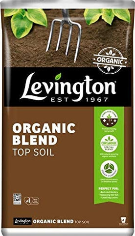 Levington Peat Free Organic Blend Top Soil Pack of 3